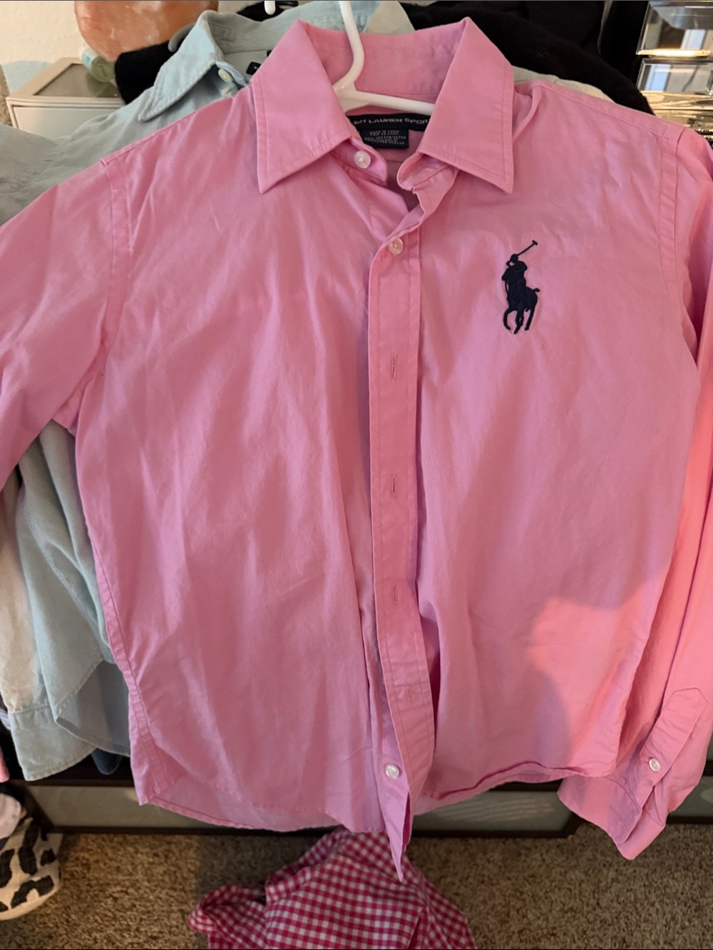 Ralph Lauren Women’s Classic Pink button down Shirt